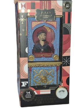 FAO Schwarz Red Blue Gold Zoltan Fortune Teller Figurine New